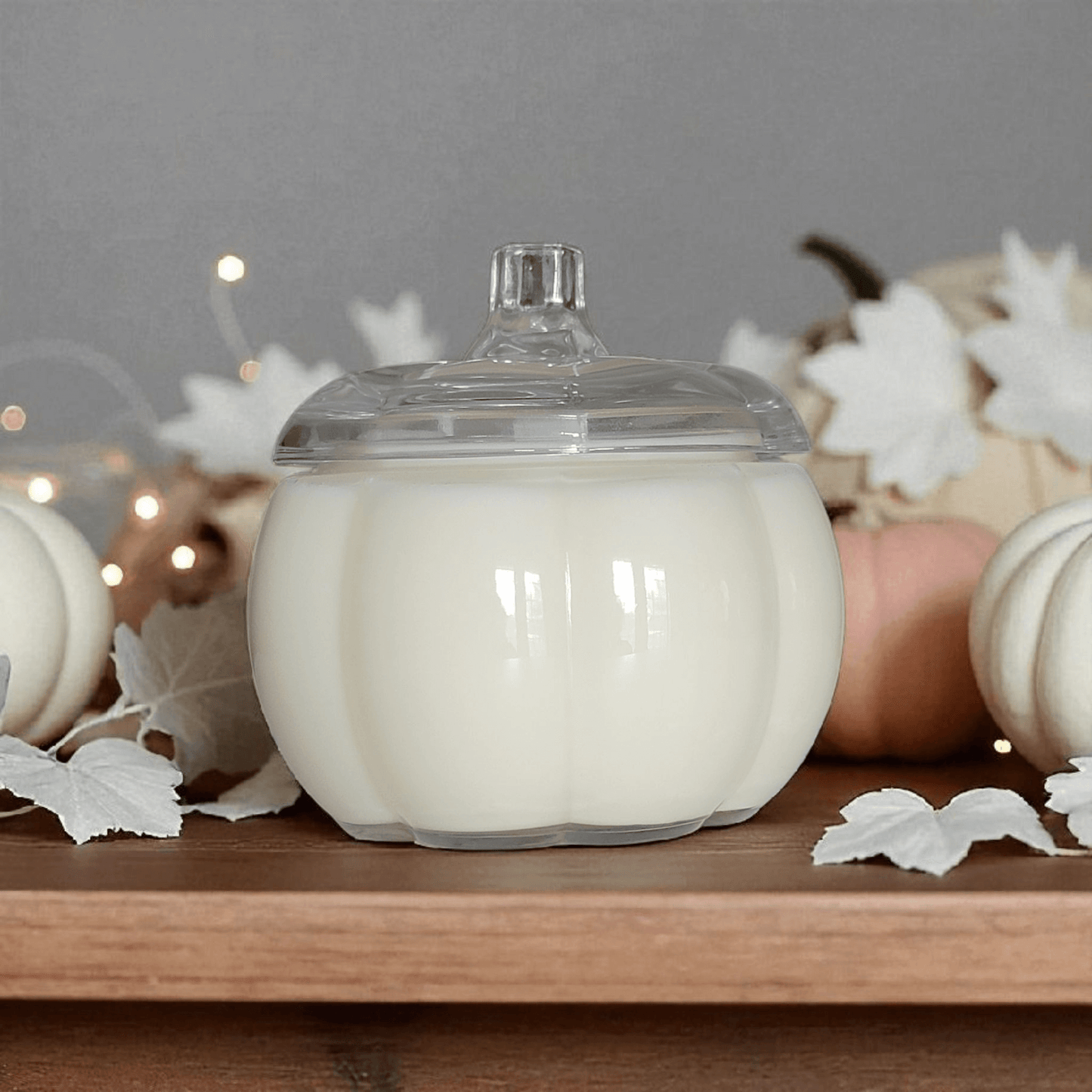 Clear Pumpkin Jar